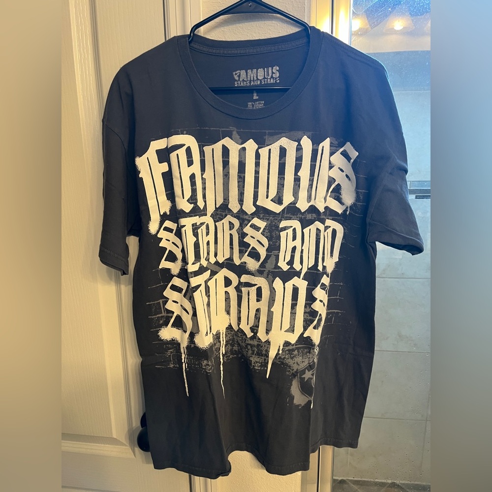 Men’s size large gray Famous Stars And Straps T Shirt